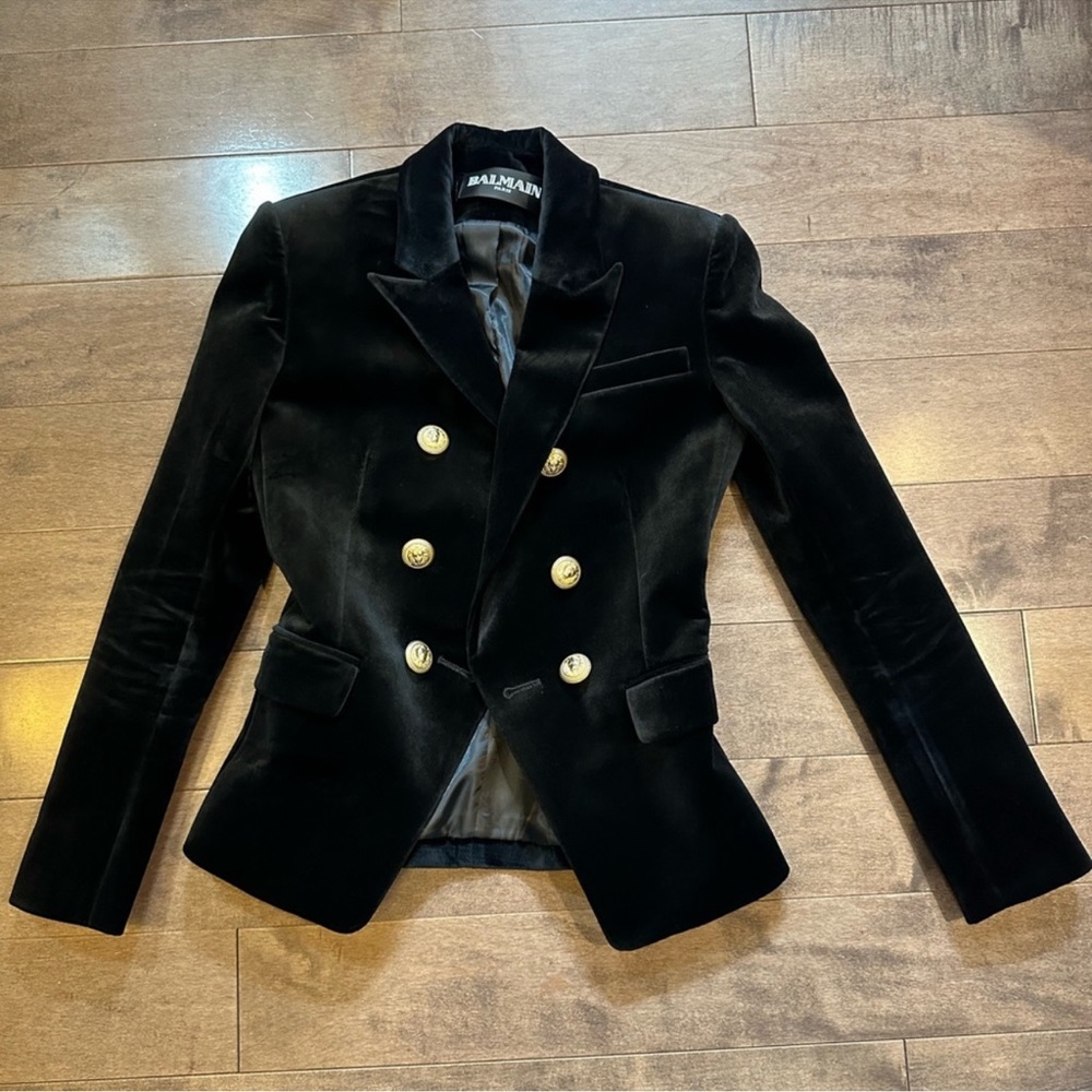 Balmain velvet blazer sz36